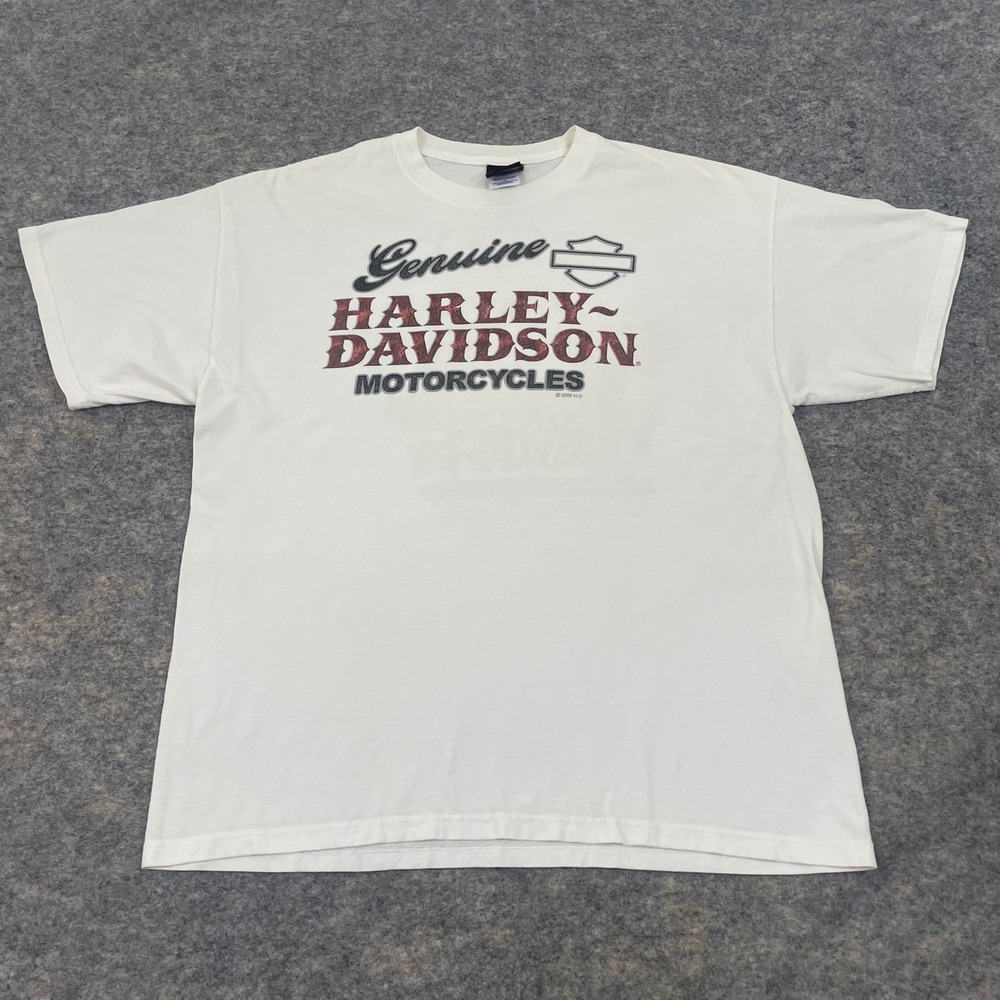 VTG Harley-Davidson Rocky's London Ontario Eagle Graphic T-Shirt White Men's XL